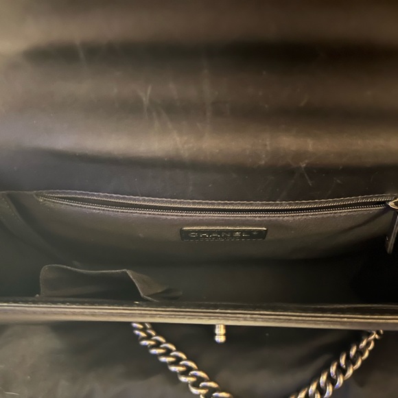 Chanel lambskin Large Boy Bag - Picture 11 of 16